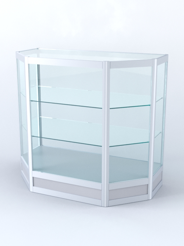 Прилавок из профиля трапеция №4 (без дверок), Серый