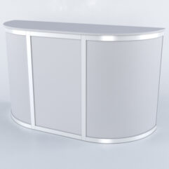 Прилавок из профиля с секторами №1 (без дверок), Серый