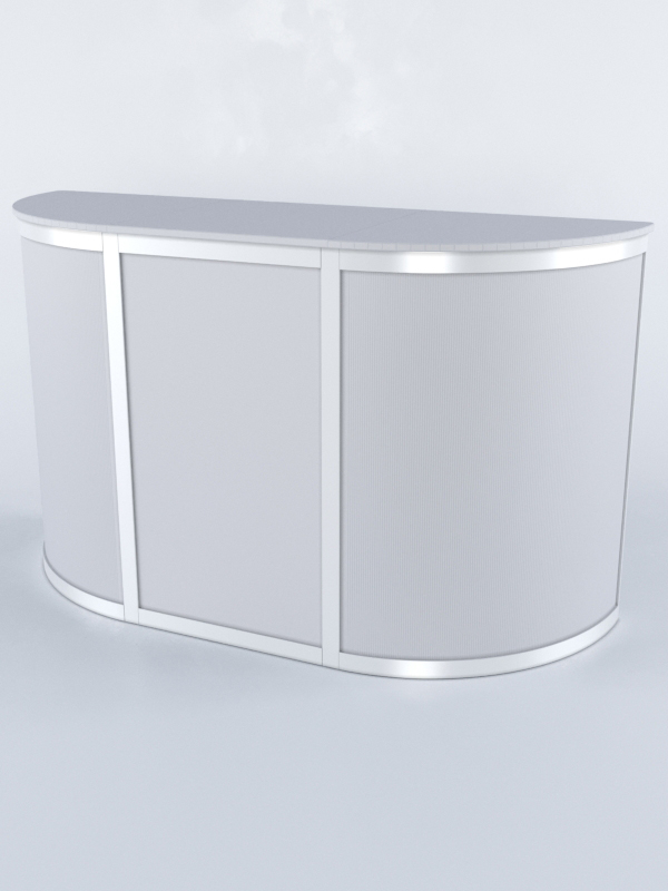 Прилавок из профиля с секторами №1 (без дверок), Серый