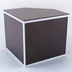 Прилавок из профиля угловой пятигранный №1 (с дверками), Дуб Венге