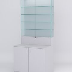 Витрина СОТА №1, задняя стенка ДСП, Серый