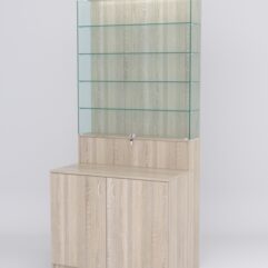 Витрина СОТА №1, задняя стенка ДСП, Дуб Сонома