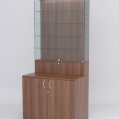 Витрина СОТА №1, задняя стенка ДСП, Орех