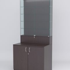 Витрина СОТА №1, задняя стенка ДСП, Дуб Венге