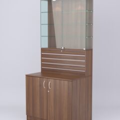 Витрина СОТА №3, задняя стенка ДСП, Орех