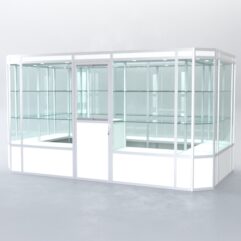 Павильон торговый из профиля островной №3а, Белый