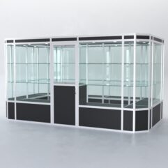 Павильон торговый из профиля островной №3а, Черный