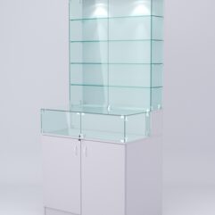 Витрина СОТА №6, задняя стенка ДСП, Серый