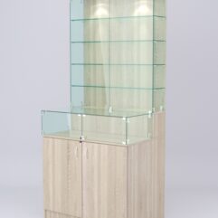 Витрина СОТА №6, задняя стенка ДСП, Дуб Сонома