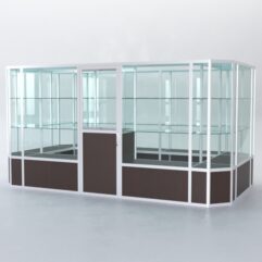 Павильон торговый из профиля островной №3б, Дуб Венге