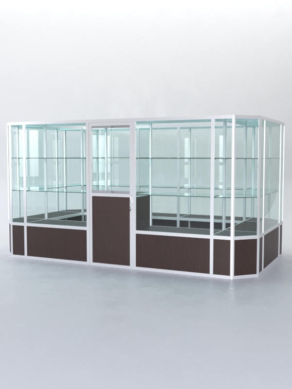 Павильон торговый из профиля островной №3б, Дуб Венге