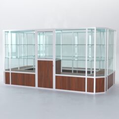 Павильон торговый из профиля островной №3б, Орех