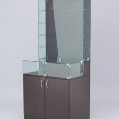 Витрина СОТА №6, задняя стенка ДСП, Дуб Венге