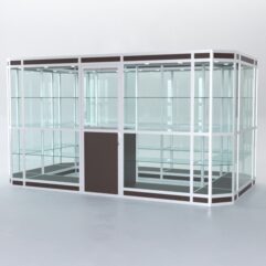 Павильон торговый из профиля островной №3в, Дуб Венге