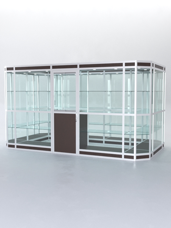 Павильон торговый из профиля островной №3в, Дуб Венге