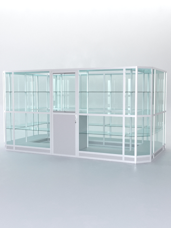 Павильон торговый из профиля островной №3г, Серый