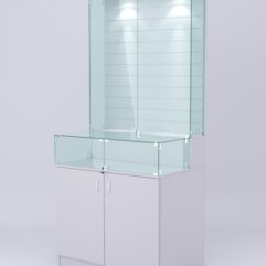 Витрина СОТА №8, задняя стенка Экономпанель, Серый