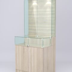 Витрина СОТА №8, задняя стенка Экономпанель, Дуб Сонома