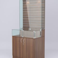 Витрина СОТА №8, задняя стенка Экономпанель, Орех