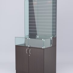 Витрина СОТА №8, задняя стенка Экономпанель, Дуб Венге