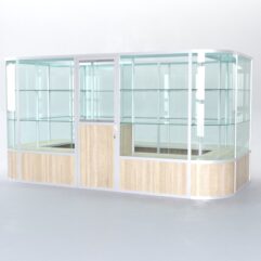 Павильон торговый из профиля островной №4б, Дуб Сонома