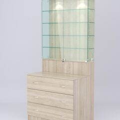 Витрина СОТА №9, задняя стенка ДСП, Дуб Сонома