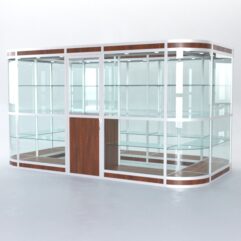 Павильон торговый из профиля островной №4в, Орех