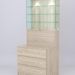 Витрина СОТА №11, задняя стенка ДСП, Дуб Сонома