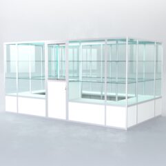 Павильон торговый из профиля островной №2б, Белый