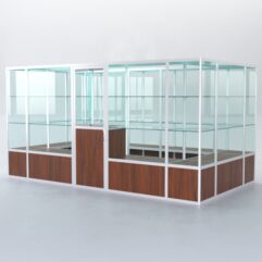 Павильон торговый из профиля островной №2б, Орех