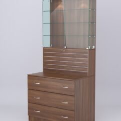 Витрина СОТА №11, задняя стенка ДСП, Орех