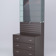 Витрина СОТА №11, задняя стенка ДСП, Дуб Венге