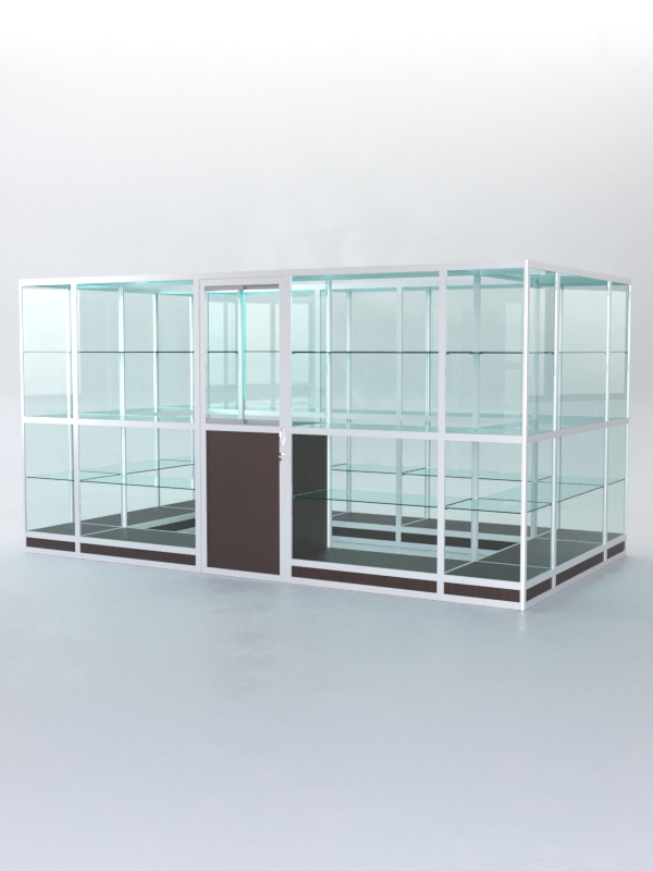 Павильон торговый из профиля островной №2г, Дуб Венге