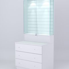 Витрина СОТА №13, задняя стенка Экономпанель, Серый