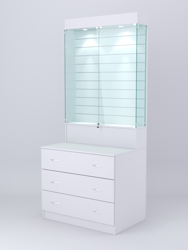 Витрина СОТА №13, задняя стенка Экономпанель, Серый