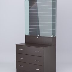 Витрина СОТА №13, задняя стенка Экономпанель, Дуб Венге