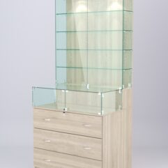 Витрина СОТА №14, задняя стенка ДСП, Дуб Сонома