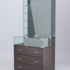 Витрина СОТА №14, задняя стенка ДСП, Дуб Венге