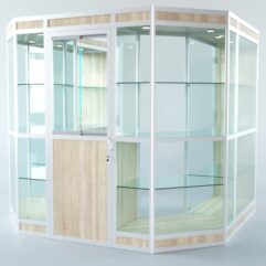 Павильон торговый из профиля пристенный №3в, Дуб Сонома