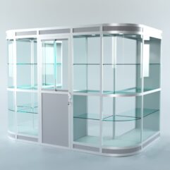 Павильон торговый из профиля пристенный №4в, Серый