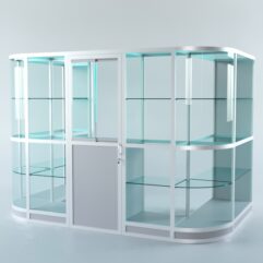 Павильон торговый из профиля пристенный №4г, Серый