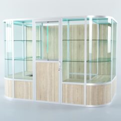 Павильон торговый из профиля пристенный №8б, Дуб Сонома