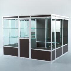 Павильон торговый из профиля пристенный №9а, Дуб Венге