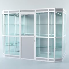 Павильон торговый из профиля пристенный №10в, Серый