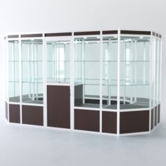 Павильон торговый из профиля островной №5а, Дуб Венге