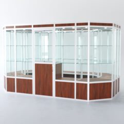 Павильон торговый из профиля островной №5а, Орех