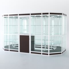 Павильон торговый из профиля островной №5в, Дуб Венге