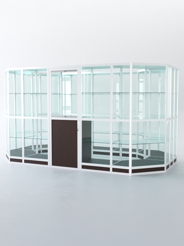 Павильон торговый из профиля островной №5г, Дуб Венге