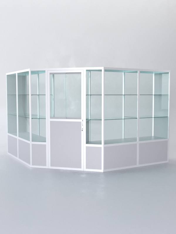 Павильон торговый из профиля угловой №7б, Серый