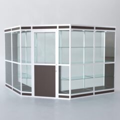 Павильон торговый из профиля угловой №7в, Дуб Венге